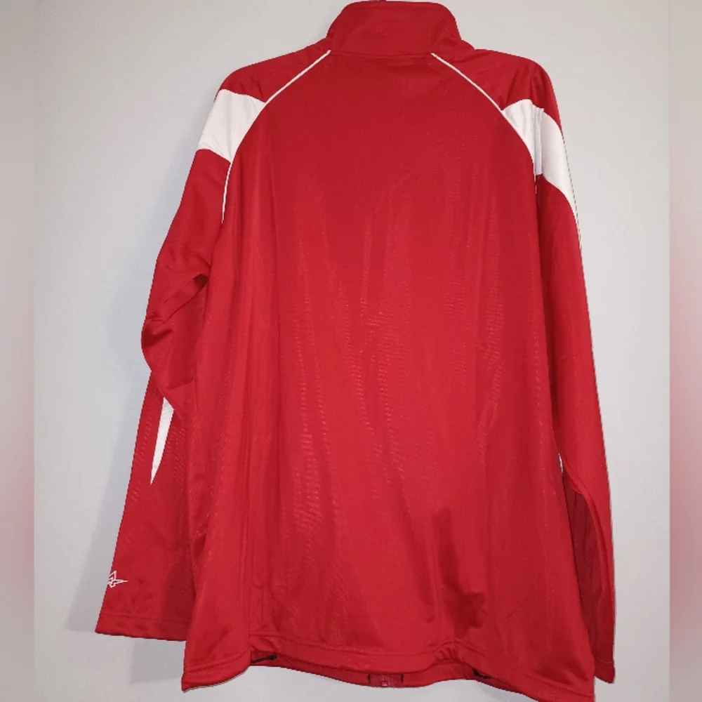 Men's Alleson‎ Red and White Athletic Jacket XL